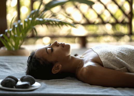 Find tranquillity with a healing hot stone massage
