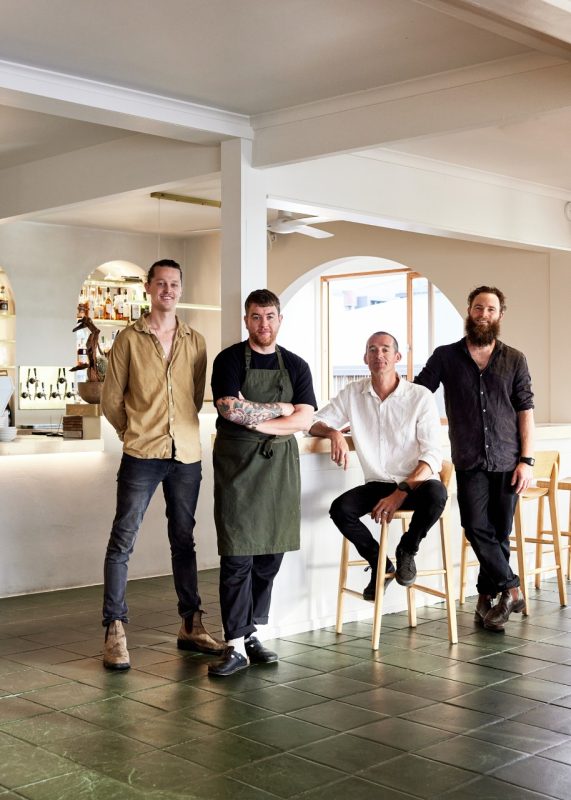 Meet Tyson (Restaurant Manager), Pete (Head Chef), Troy and Andy (Owners)